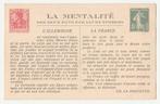 Mentaliteit Duitsland en Frankrijk ., Verzenden, Voor 1920, Ongelopen, Overige thema's