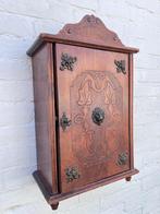 leuk oud Frans sigarenkastje, wandkastje 45 cm hoog, Ophalen of Verzenden