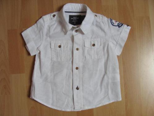 Wit blousje *H&M*, Kinderen en Baby's, Babykleding | Maat 86, Zo goed als nieuw, Jongetje, Overhemdje of Bloesje, Ophalen of Verzenden