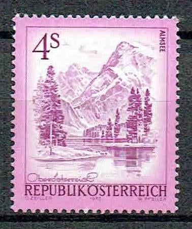 Oostenrijk 1973 Stads gezicht Almsee pf, Postzegels en Munten, Verzenden, Postfris, Plaats of Gebouw