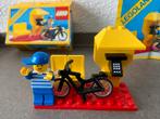 Vintage LEGO Legoland 6613 Postkantoor met Fiets, Ophalen of Verzenden, Gebruikt, Complete set, Lego