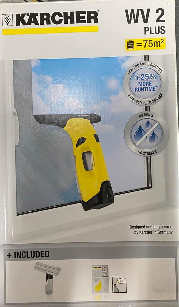 Kärcher WV 2 Plus Ramenwasser - Weinig Gebruikt, Witgoed en Apparatuur, Stofzuigers, Zo goed als nieuw, Overige typen, Ophalen