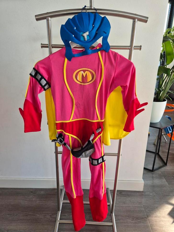 Mega mindy verkleedset - met Toby masker, Kinderen en Baby's, Carnavalskleding en Verkleedspullen, Gebruikt, Meisje, 122 t/m 128