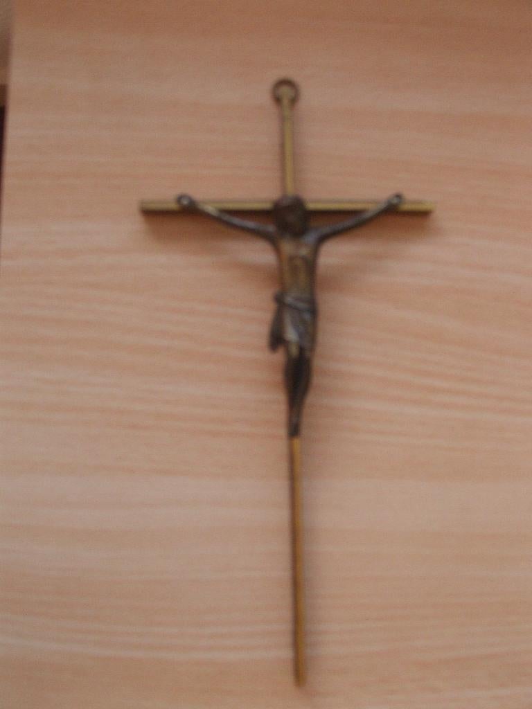 Bronzen crucifix, Ophalen of Verzenden