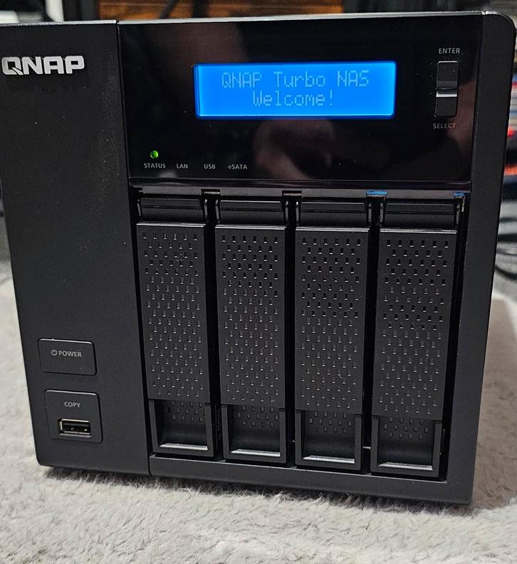 QNAP TS-419P II NAS - 4 Bay Netwerkopslag, Computers en Software, NAS, Ophalen of Verzenden