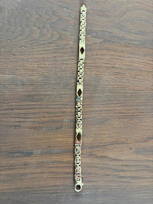 Mooie 14 karaats gouden armband, Sieraden, Tassen en Uiterlijk, Armbanden, Zo goed als nieuw, Goud, Goud, Ophalen of Verzenden