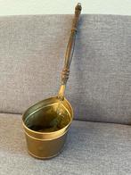 Vintage Koperen Bloempot voor aan de Muur, Ophalen, Koper