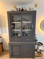 Buffetkast of vitrinekast - grijs, Ophalen, 200 cm of meer, Zo goed als nieuw, 25 tot 50 cm