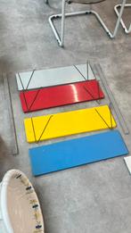 Vintage Tomado metalen retro wandrek 4 planken draadstaal, Ophalen, Gebruikt, Tomado 1, Info@tomado.nl