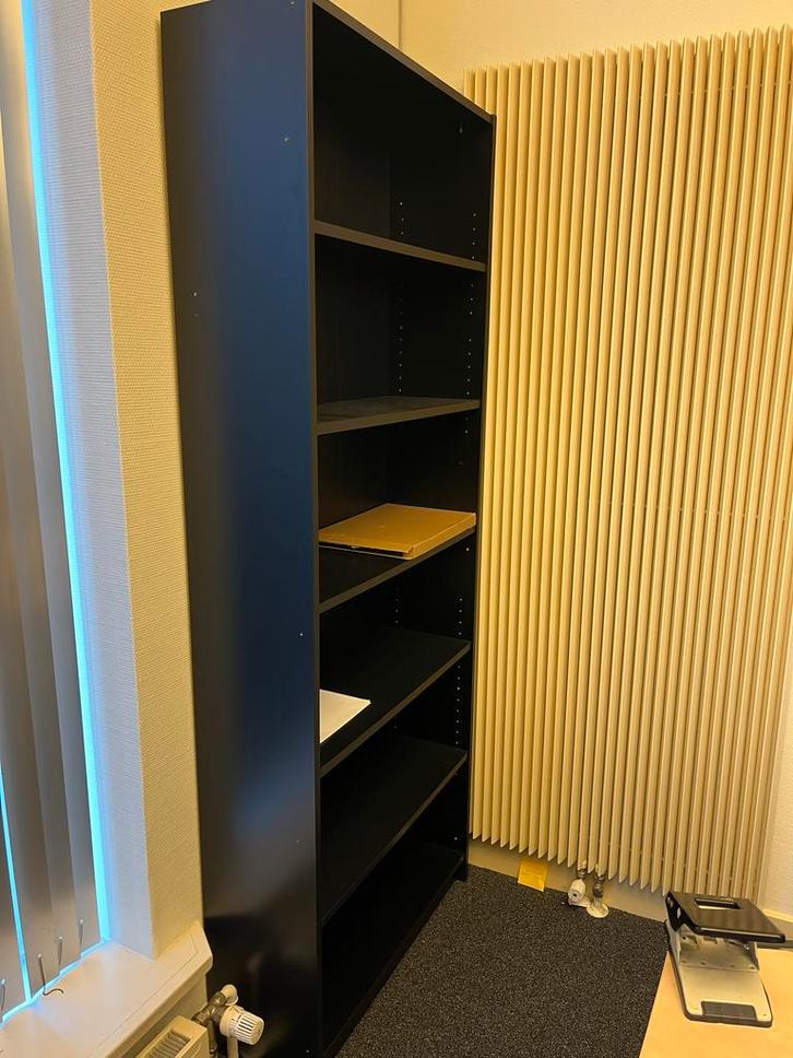 6 Billy’s  van Ikea met bovenkastjes, Huis en Inrichting, Kasten | Boekenkasten, Zo goed als nieuw, 50 tot 100 cm, 200 cm of meer