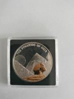 Zilveren munt Egypte - Pyramides van Giza, Ophalen of Verzenden, Egypte, Losse munt, Zilver