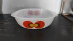 Vintage ovenschaal Jena Glas pauwenogen, Gebruikt, Ophalen of Verzenden, Overige stijlen, Glas