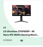 LG ultragear 27GP95RP, Computers en Software, Monitoren, Ophalen, Ingebouwde speakers, IPS, VGA