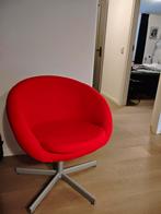 IKEA fauteuil Scruvstra rood, Huis en Inrichting, Fauteuils, Ophalen, Minder dan 75 cm, Zo goed als nieuw, Stof