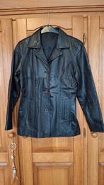 Leder leer dames colbert jasje maat 38, Ophalen of Verzenden, Zo goed als nieuw, Maat 38/40 (M), Zwart