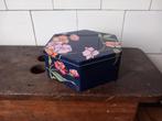 mooi brocante blik, vintage koekblikje trommeltje Frankrijk, Antiek en Kunst, Ophalen of Verzenden