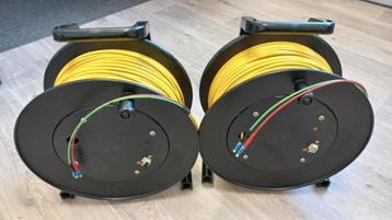 Kabelhaspel met 100 meter glasvezelkabel beschikbaar voor biedingen