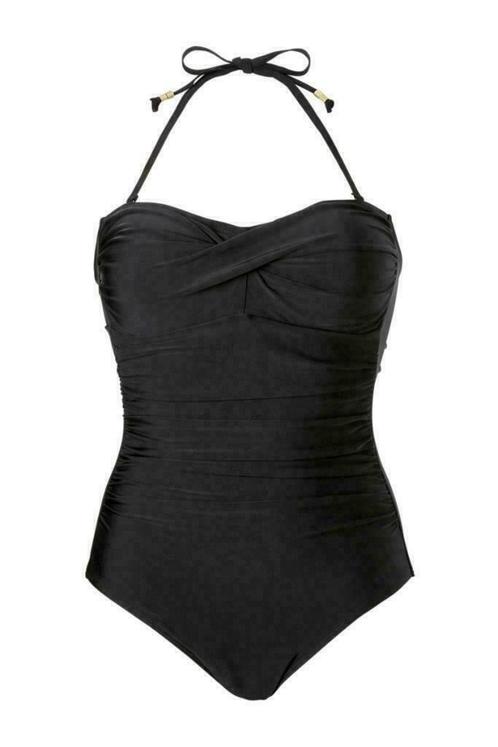 BEACHWAVE strapless bandeau badpak zwart,maat 44, Kleding | Dames, Badmode en Zwemkleding, Nieuw, Badpak, Zwart, Ophalen of Verzenden