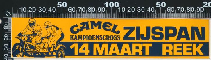 Sticker: Kampioenscross Zijspan Reek, Verzamelen, Stickers, Zo goed als nieuw, Auto of Motor, Verzenden