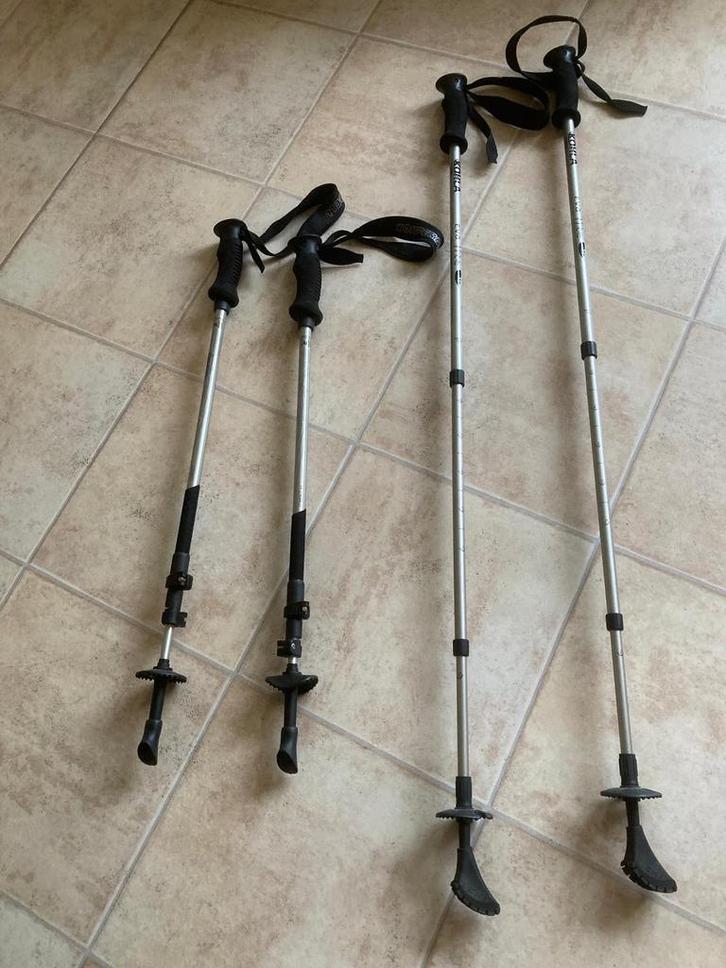 2 Sets Wandelstokken - Loop Stokken, Sport en Fitness, Bergsport en Wandelen, Gebruikt, Wandelstok, Ophalen of Verzenden