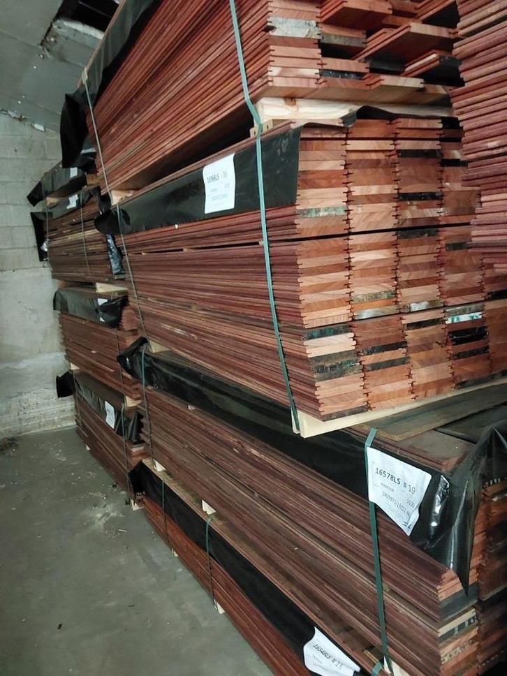 padoek b keus 7 pakken b-fix geschaafd 15mm dik 130mm, Tuin en Terras, Palen, Balken en Planken, Nieuw, Planken, 250 cm of meer