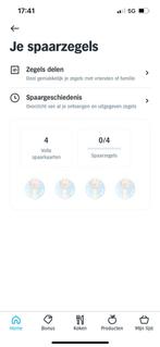 4 volle spaarkaarten efteling zegels, Tickets en Kaartjes, Drie personen of meer, Kortingsbon, Pretpark