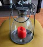 Woonaccessoire:  Aparte IJzeren Kandelaar / Windlicht zgan, Ophalen of Verzenden, Zo goed als nieuw