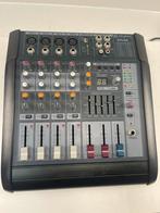STL6A 6-Kanaals power mixer met SD/USB/MP3/DSP 2x 300WATT, Ophalen, Gebruikt, Minder dan 5 kanalen, Microfooningang