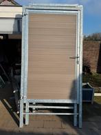 Stema tuinpoort 2 stuks composiet met kozijn en rvs sluitwer, Ophalen, Nieuw, Stema, Stema