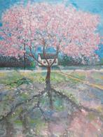 Sfeervol schilderij van een Magnolia. Impressionistisch., Ophalen of Verzenden