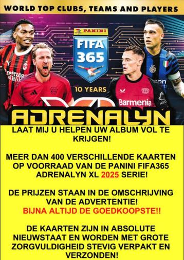 PANINI FIFA 365 ADRENALYN XL 2025 *GOEDKOOPSTE* beschikbaar voor biedingen