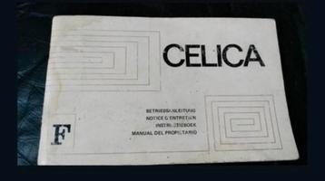 TOYOTA CELICA type 1 instructieboekje 125 blz nederlands beschikbaar voor biedingen