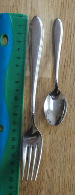 WMF Cromargan dinervork 19,8cm / koffielepel 13,3cm, Huis en Inrichting, Keuken | Bestek, Ophalen of Verzenden, Rvs of Chroom