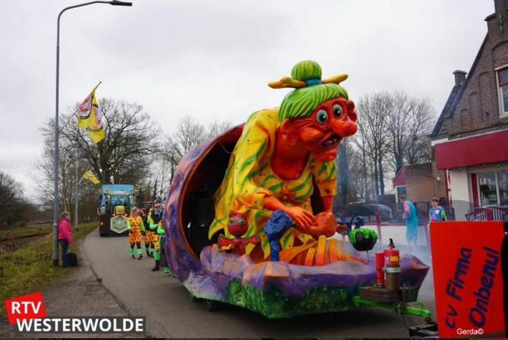 Carnavalswagen met pakken - Goed Onderhouden!, Hobby en Vrije tijd, Feestartikelen, Gebruikt, Feestartikel, Carnaval, Ophalen of Verzenden