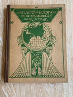 Atlas van Europa en de Werelddelen. G.Prop 1948, Gelezen, Overige atlassen, 1800 tot 2000, Wereld