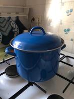 Blauwe emaille pan, Ophalen of Verzenden, Zo goed als nieuw, Overige materialen