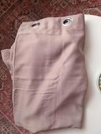 Taupe gordijnen met gaten, 2 stuks, B148 L248, Ophalen, Zo goed als nieuw, Grijs