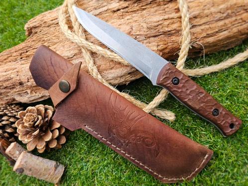 Bushcraft Special Edition Vaststaand Handgemaakte mes, Caravans en Kamperen, Kampeergereedschap, Nieuw, Ophalen of Verzenden