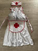 Zuster verpleegster jurk met boezem, schort en hoedje, Ophalen of Verzenden, Zo goed als nieuw, Carnaval