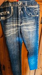 Spijkerbroek motief legging, Kleding | Heren, Grote Maten, Ophalen of Verzenden, Nieuw, Blauw