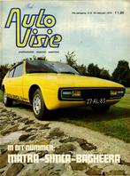 Autovisie test Matra Simca Bagheera Februari 1974, Ophalen of Verzenden, Gelezen, Overige merken
