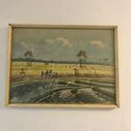 Aquarel 'arbeiders in de rijstvelden', Ophalen of Verzenden