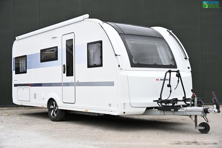 Adria Adora 542 UL incl. Mover|Luifel|Fietsdrager|Vloerverw., Caravans en Kamperen, Caravans, Bedrijf, tot en met 4, 1250 - 1500 kg