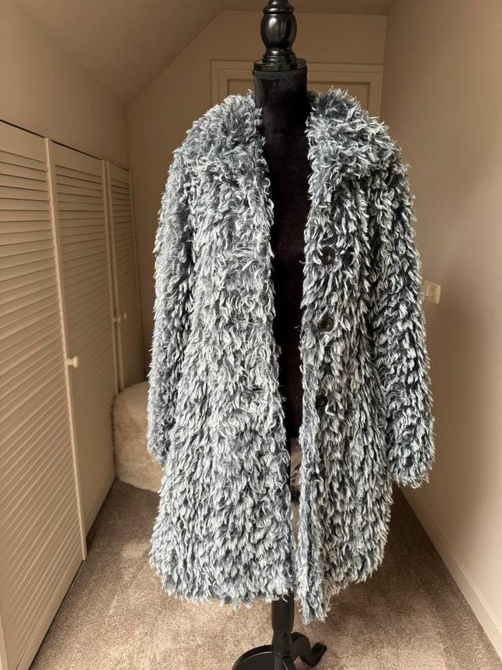Bontjas imitatiebont lang getailleerd van Etage grijs maat S, Kleding | Dames, Jassen | Winter, Zo goed als nieuw, Maat 38/40 (M)