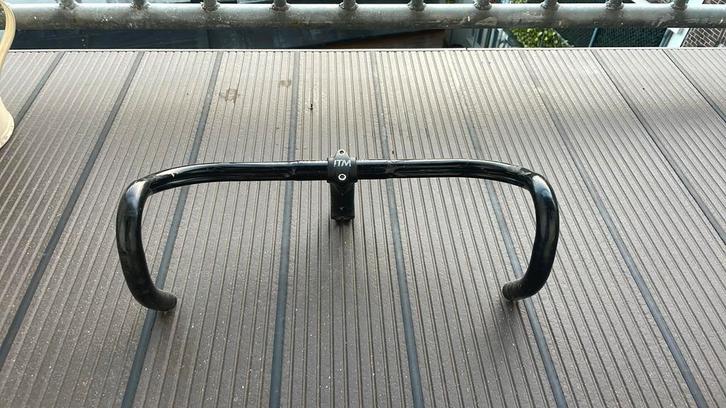 ITM Super Italia PRO-260 Handlebars + Colnago Stem, Fietsen en Brommers, Fietsaccessoires | Overige Fietsaccessoires, Gebruikt