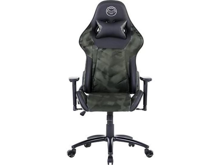 Gaming stoel - QWARE - Alpha Camouflage, Huis en Inrichting, Bureaustoelen, Zo goed als nieuw, Bureaustoel, Overige kleuren, Ergonomisch