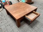 Houten salontafel, Ophalen, Gebruikt, 50 tot 100 cm, Vierkant