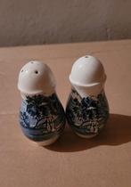 Peper-, en zoutstel blauw wit Palissy England., Huis en Inrichting, Ophalen of Verzenden, Gebruikt, Overige stijlen, Overige typen