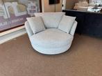 Fauteuil Draaibaar 360 met Hocker Beige Love seat E-7216, Hoekbank, 75 tot 100 cm, Ophalen of Verzenden, Mwonenenslapen