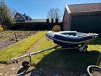 Rubberboot met 4pk moter, Watersport en Boten, Gebruikt, Hout, Benzine, Minder dan 70 pk